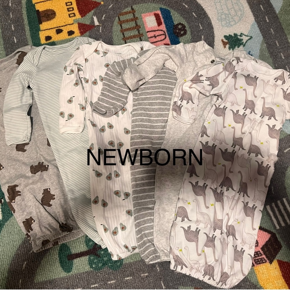 Newborn Baby Sleepers Set